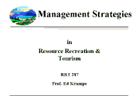 Management Strategies  (view PowerPoint presentation)