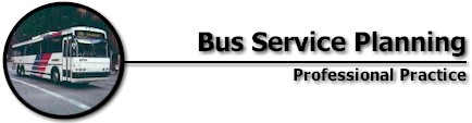 Bus Service Planning: Professional Practice