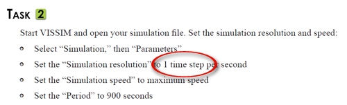 Task 2 should say 10 time steps per second