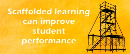 Scaffolded learning can improve student performance