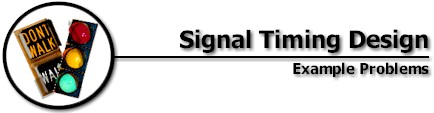 Signal Timing Design: Example Problems