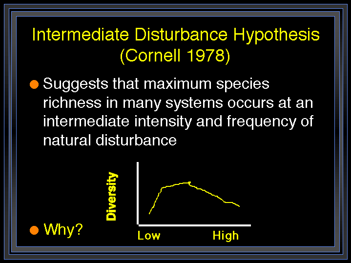 intermediate disturbance hypothesis nature